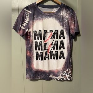 Mama baseball t shirt size small